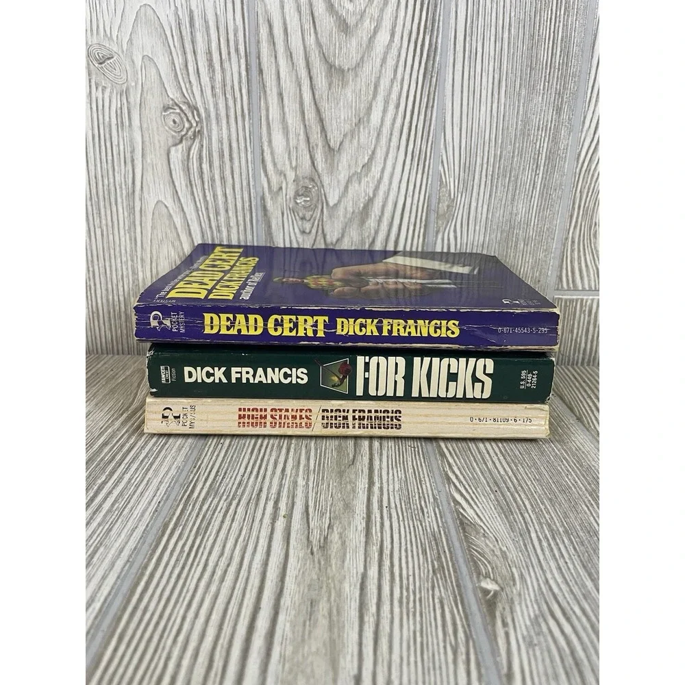 Dick Francis Mystery Books Lot For Kicks High Stakes Dead Cert Vintage Paperback